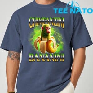 Shimpanzini Bananini Italian Brainrot Chimpanzee and Banana T Shirt 5