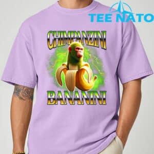 Shimpanzini Bananini Italian Brainrot Chimpanzee and Banana T Shirt 6