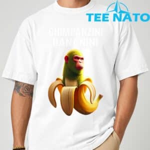Shimpanzini Bananini Italian Brainrot Chimpanzee and Banana TShirt 1