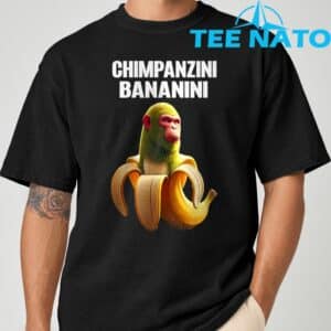 Shimpanzini Bananini Italian Brainrot Chimpanzee and Banana TShirt 2
