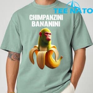 Shimpanzini Bananini Italian Brainrot Chimpanzee and Banana TShirt 3