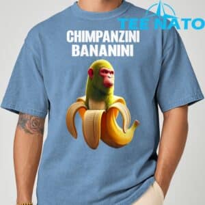 Shimpanzini Bananini Italian Brainrot Chimpanzee and Banana TShirt 4