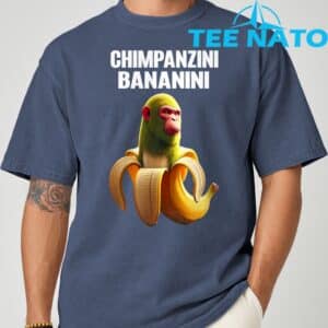 Shimpanzini Bananini Italian Brainrot Chimpanzee and Banana TShirt 5