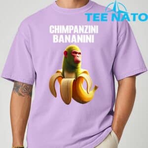 Shimpanzini Bananini Italian Brainrot Chimpanzee and Banana TShirt 6