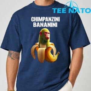 Shimpanzini Bananini Italian Brainrot Chimpanzee and Banana TShirt 9