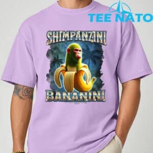 Shimpanzini Bananini Monkey Banana Meme Italian Brainrot T Shirt 3