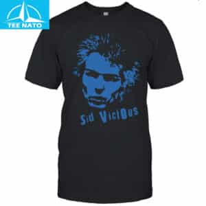 Sid Vicious Blue Portrait Graphic Shirt