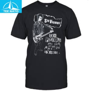 Sid Vicious Sex Pistols Im a Rockstar Graphic Shirt