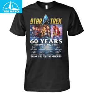 Star Trek 60 Years 1966 2026 Thank You For The Memories Cast Signatures Shirt