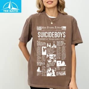 Suicideboy New Orleans Tribune Newspaper Graphic Shirt3