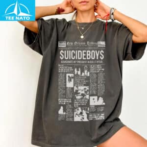 Suicideboy New Orleans Tribune Newspaper Graphic Shirt5