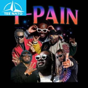 T Pain Rapper Hip Hop Music Collage Shirt