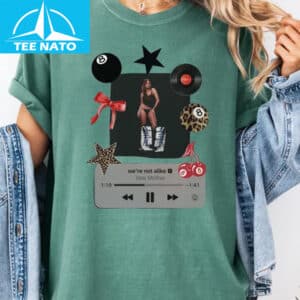 Tate McRae Were Not Alike Tems Music Player Graphic Shirt1