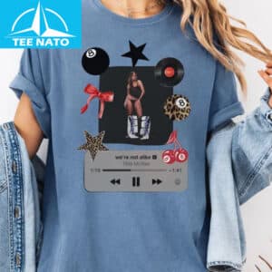 Tate McRae Were Not Alike Tems Music Player Graphic Shirt2