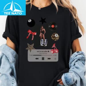 Tate McRae Were Not Alike Tems Music Player Graphic Shirt4