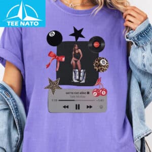 Tate McRae Were Not Alike Tems Music Player Graphic Shirt5