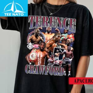 Terence Crawford Boxer Vintage Style Collage Shirt