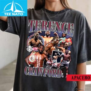 Terence Crawford Boxer Vintage Style Collage Shirt1