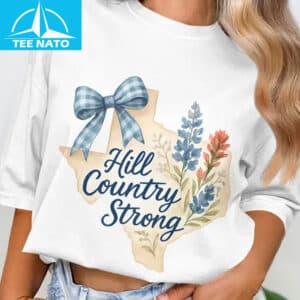Texas Hill Country Strong Floral Graphic Shirt