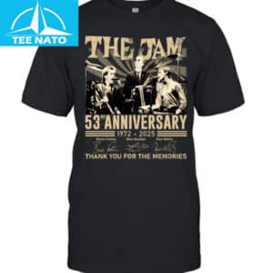 The Jam 53rd Anniversary 1972-2025 Band Shirt 12 The Jam 53rd Anniversary 1972 2025 Band Shirt