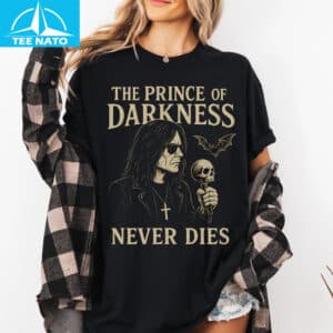 The Prince of Darkness Never Dies Ozzy Osbourne Skull Bat Shirt