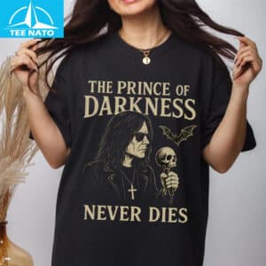 The Prince of Darkness Never Dies Ozzy Osbourne Skull Bat Shirt3