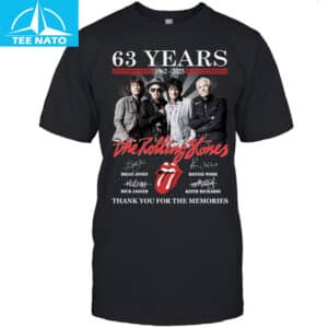 The Rolling Stones 63 Years 1962 2025 Thank You For The Memories Shirt