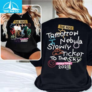 The Rose World Tour 2025 Song Titles Fan Shirt