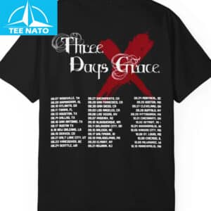 Three Days Grace 2025 Tour Shirt