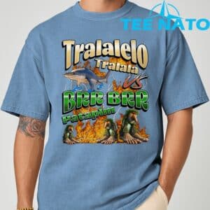 Tralalelo VS Brr Patapim Funny Italian Brainrot Shirt 4