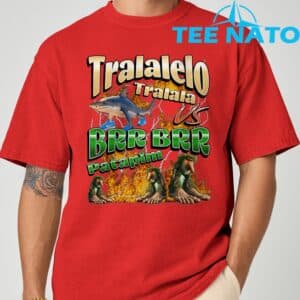 Tralalelo VS Brr Patapim Funny Italian Brainrot Shirt 8
