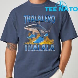 Tralalero Tralala Shark Meme T Shirt 6