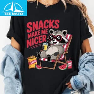Trendy Raccoon Snacks Make Me Nice Shirt 12 Trendy Raccoon Snacks Make Me Nice Shirt