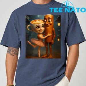 Tung Tung Sahur Loves Ballerina Cappuccina Italian Brainrot T Shirt 5