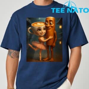 Tung Tung Sahur Loves Ballerina Cappuccina Italian Brainrot T Shirt 9