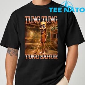 Tung Tung Tung Sahur Funny Brainrot Meme Italian T Shirt 2