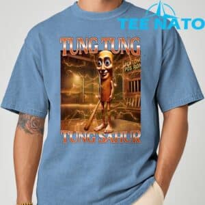 Tung Tung Tung Sahur Funny Brainrot Meme Italian T Shirt 4