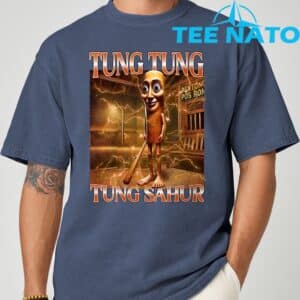 Tung Tung Tung Sahur Funny Brainrot Meme Italian T Shirt 5