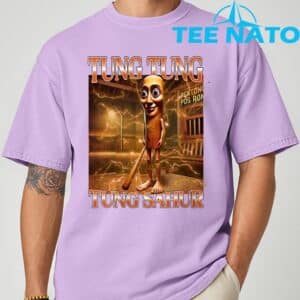 Tung Tung Tung Sahur Funny Brainrot Meme Italian T Shirt 6