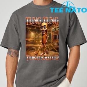 Tung Tung Tung Sahur Funny Brainrot Meme Italian T Shirt 7