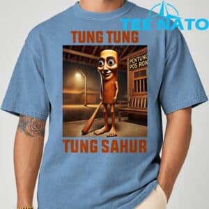Tung Tung Tung Sahur Italian Brainrot Meme T Shirt 4
