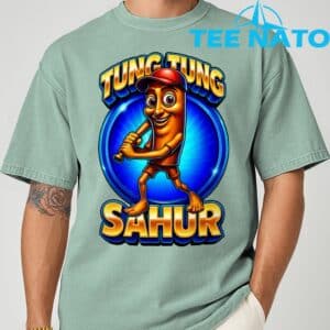 Tung Tung Tung Sahur Playing Baseball Brainrot Baseball T Shirt 3