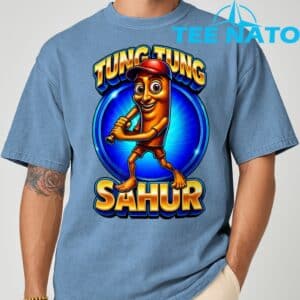 Tung Tung Tung Sahur Playing Baseball Brainrot Baseball T Shirt 4