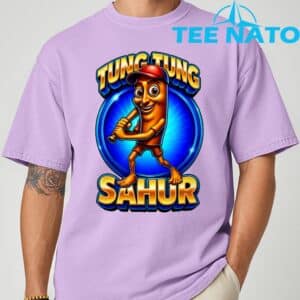 Tung Tung Tung Sahur Playing Baseball Brainrot Baseball T Shirt 6