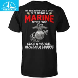 USMC Veteran Marine Never Ends Shirt 14 USMC Veteran Marine Never Ends Shirt