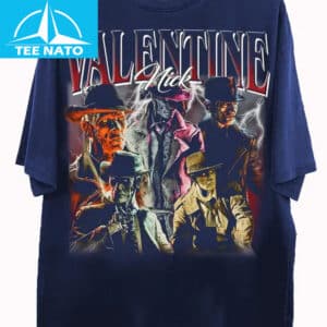 Valentine Nick Film Noir Detective Style Graphic Shirt1