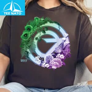Wicked For Good Oz Logo Floral and Vine Shirt3