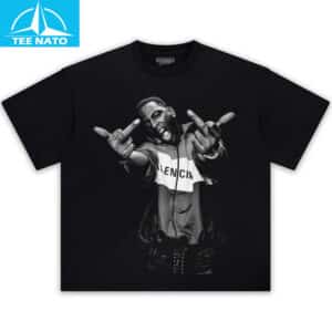 Young Dolph Flipping Off Balenciaga Jacket Shirt