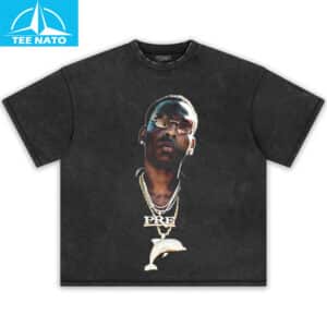Young Dolph Rapper PRE Dolphin Chain Shirt2