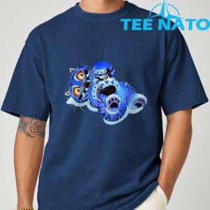 Cute Derpy Tiger and Bird Japanese Art T Shirt 9